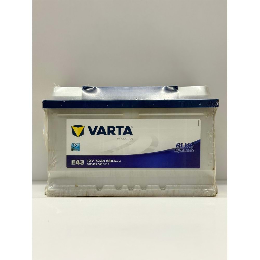 VARTA 12V 72AH 680EN E43 ALÇAK PROFİL AKÜ