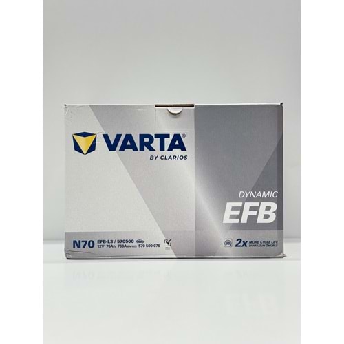 VARTA N70 12V 70AH 760EN EFB